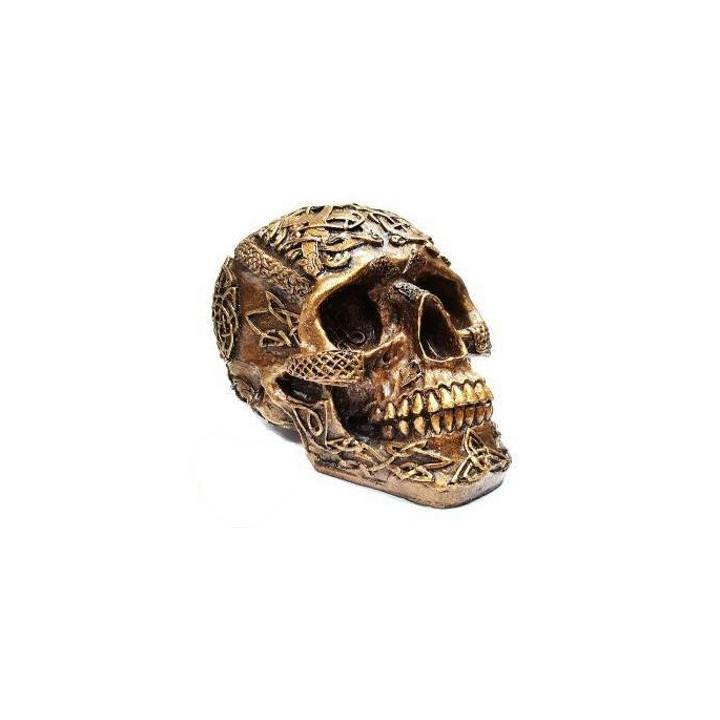 calavera dorada – 18cmx11cmx11cm