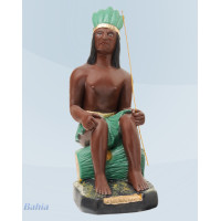 caboclo plume verte – 20cm