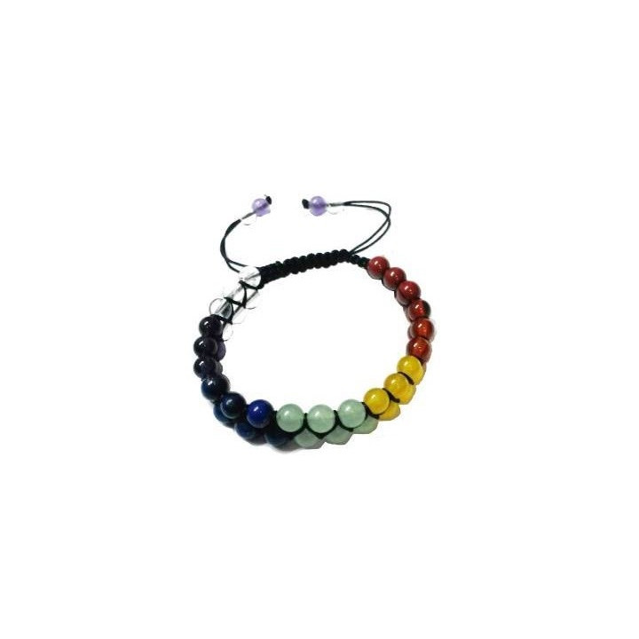 pulseira 7 chakras – bolas duplas
