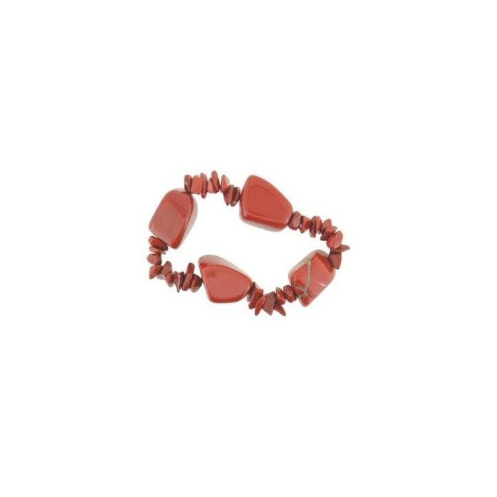 pulsera jaspe rojo – 4 piedras