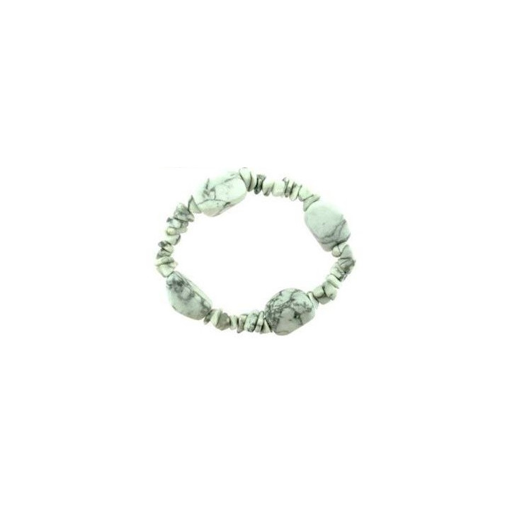 pulsera howlita – 4 piedras