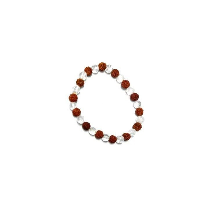 Rudraksha-Armband – Quarz