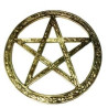 pentagram 15cm - brass