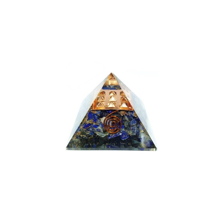 pirâmide orgonite lapis lazuli – 7 x 7