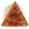 pirâmide orgonite cornalina – 4 x 4