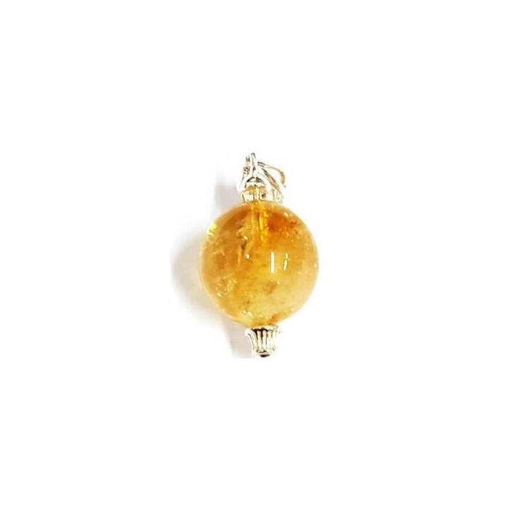 pendentif citrine – sphère