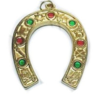 ferradura de la suerte (dorada)