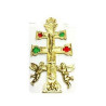 cruz de caravaca dourada – 15cm