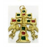 cruz de caravaca dourada – 6cm