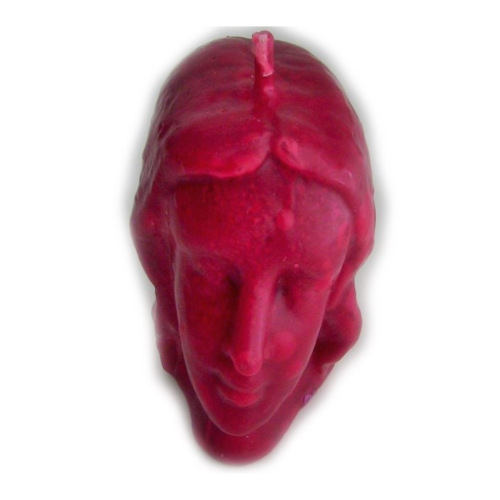 vela cabeça mulher vermelha