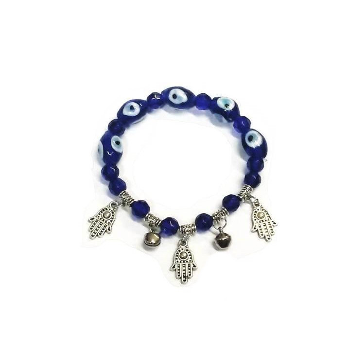 Armreif mit türkischem Auge - 3 Hände Fatima