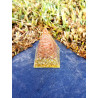 Pirâmide Orgonite Núbia -Dourada S