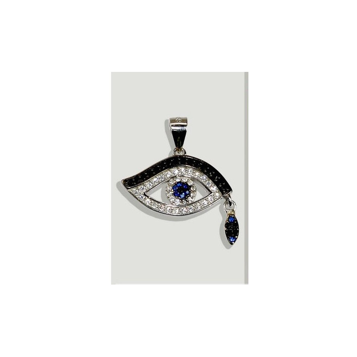 Pingente Olho de Shiva - Prata