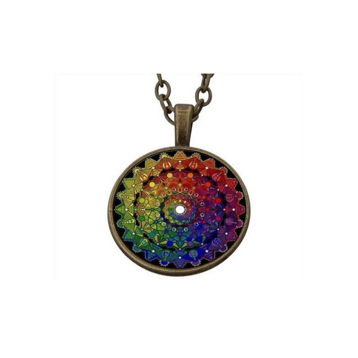 Colar da Sorte Mandala - Prateado