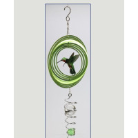 Spinner Em Aço - Beija-Flor 3D E Espiral Com 2 Bolas