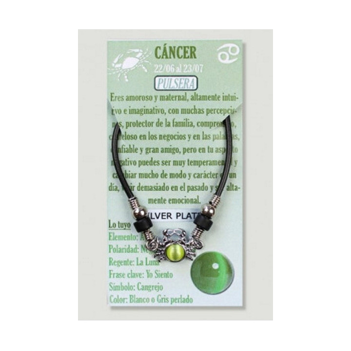 Pulseira Signo Caranguejo - Prateada