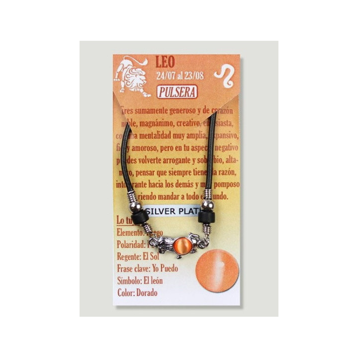 Pulsera Signo Leo - Plateada