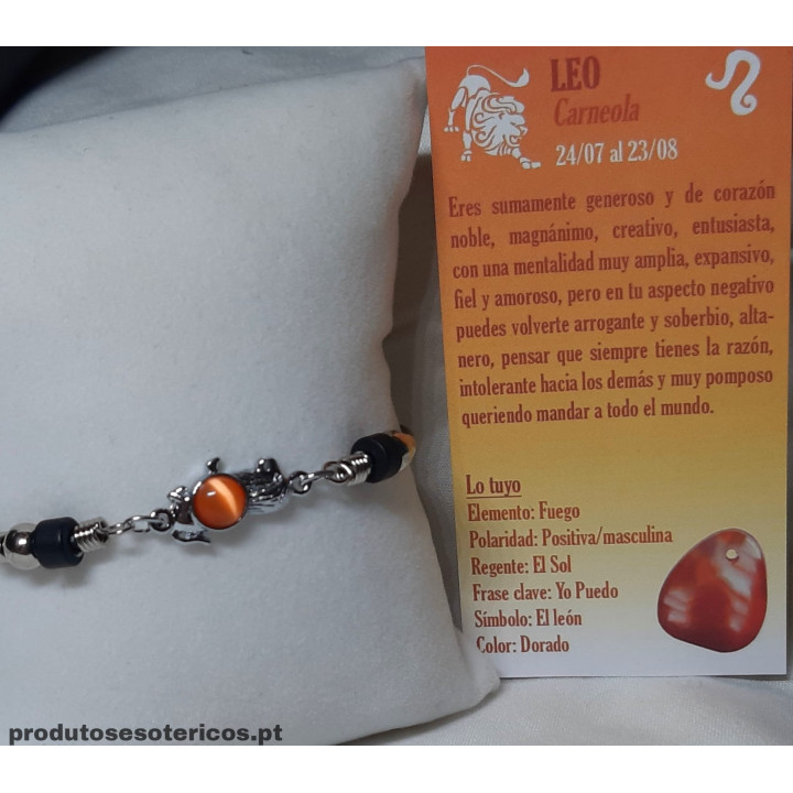 Pulsera Signo Leo - Plateada