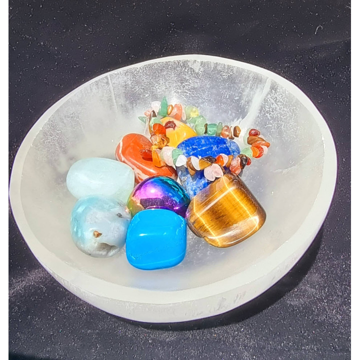 TAÇA DE SELENITE - 14CM