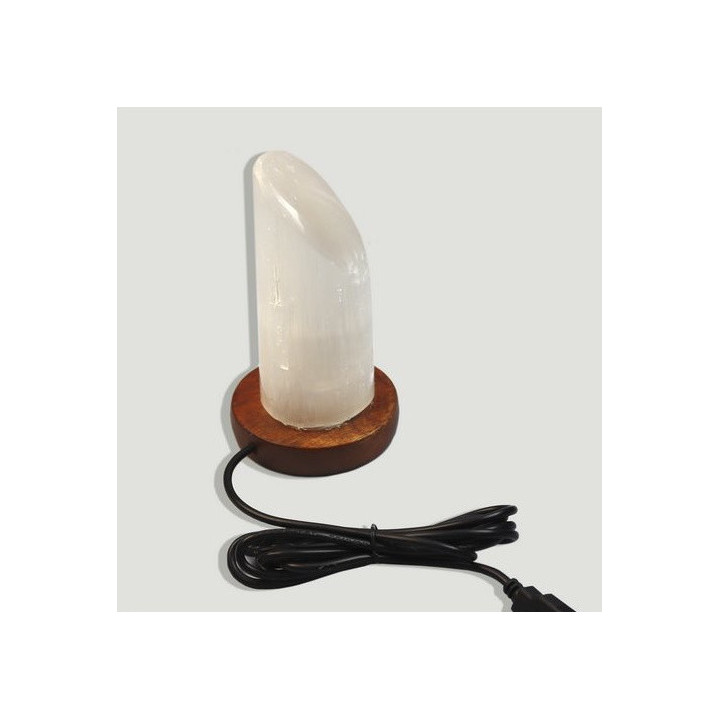 Selenit-Zylinder-Lampe 12cm - USB