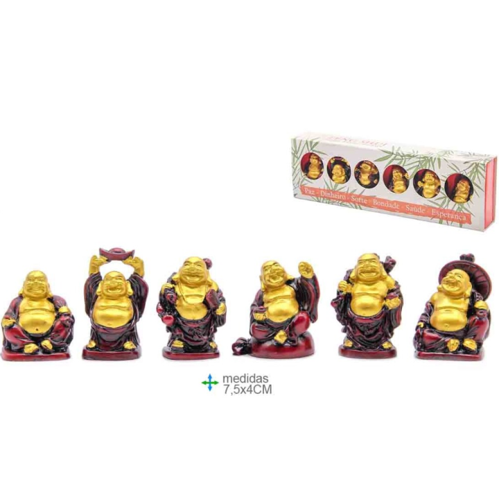 Buddha Feng Shui (6 pcs) Resin