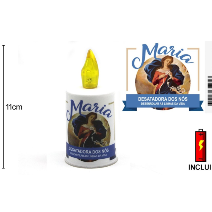 LED Kerze Maria der Knotenlöserin