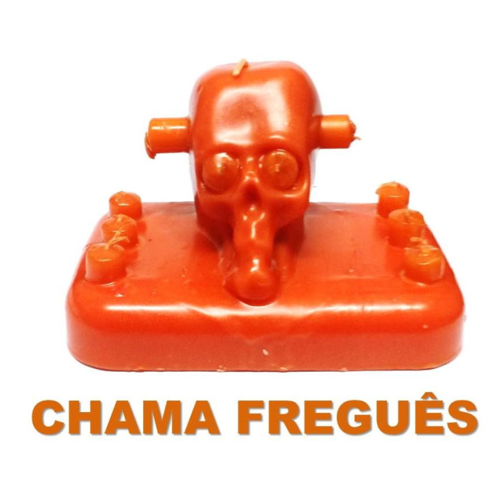 ritual 11 orangefarbene Kerzen