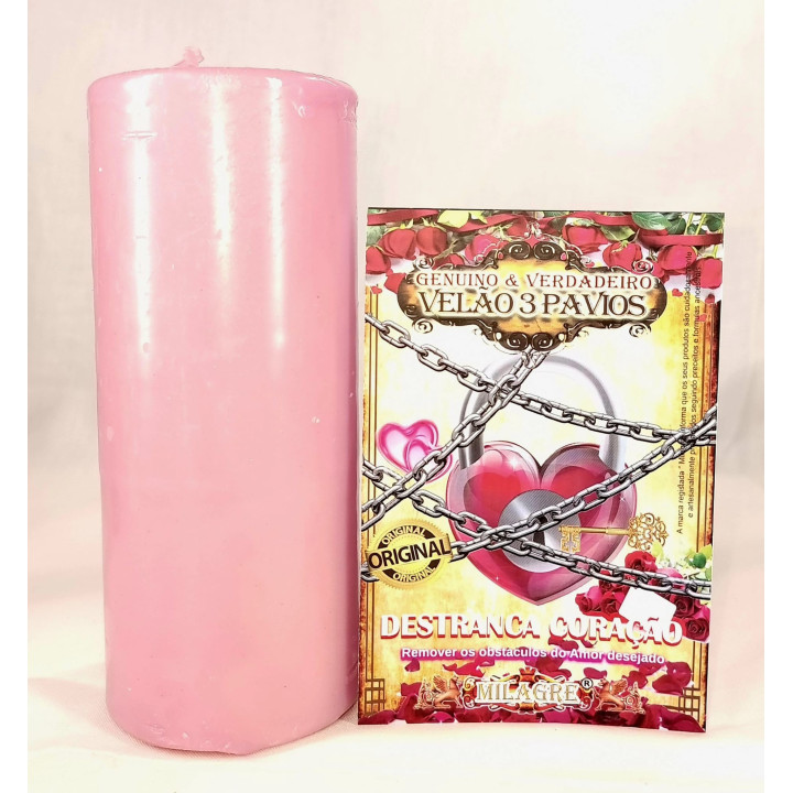 vela de 3 mechas – abre corazón