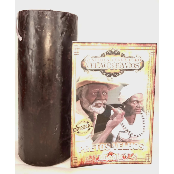 vela de 3 mechas orixá – pretos viejos