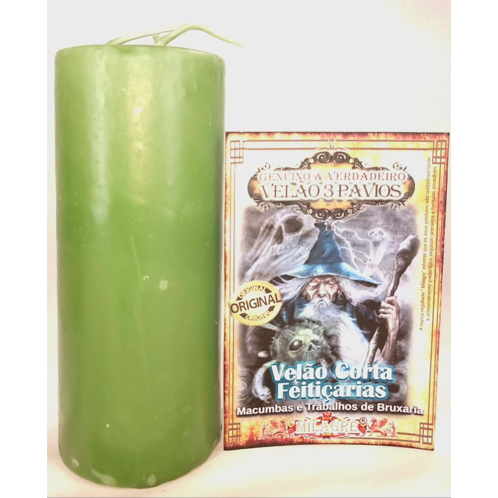 bougie à trois mèches – coupe sorcellerie
