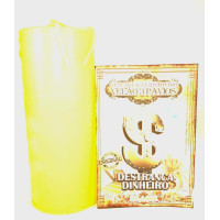 vela de 3 pavios – destranca dinheiro