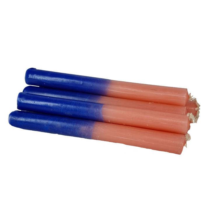 10 bougies roses et bleues (15×15)