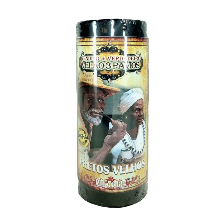 vela de 3 mechas orixá – pretos viejos