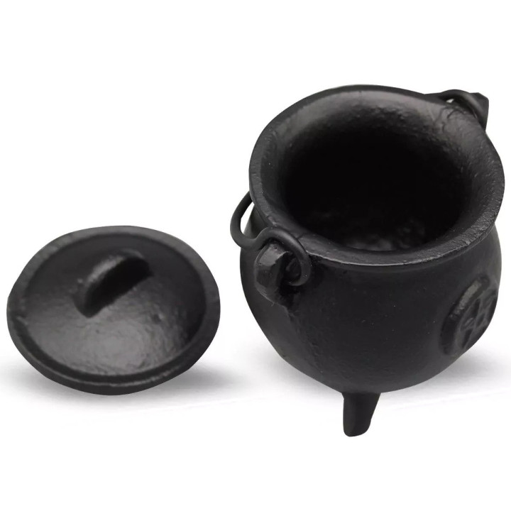 Caldeirão Ferro Pentagrama Preto