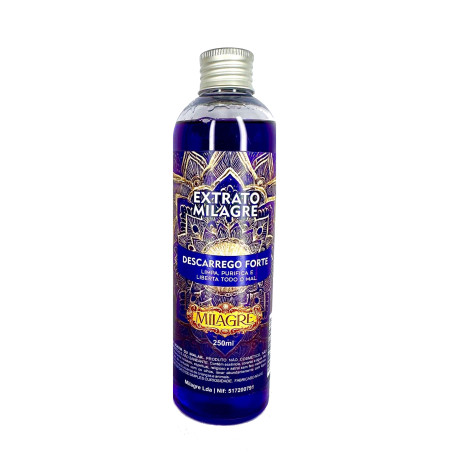 Banho de Descarrego Forte 250ml | Limpeza Espiritual Milagre