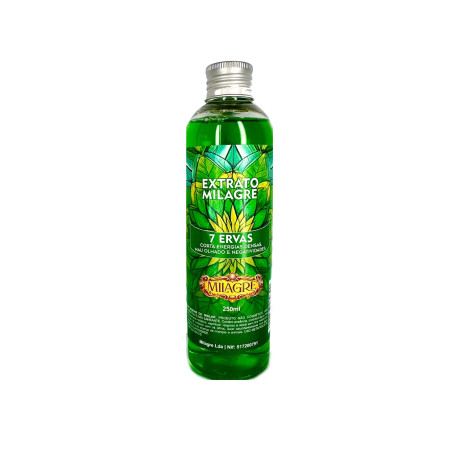 Banho 7 Ervas Sagradas | Proteção, Purificação e Harmonia Energética | 250Ml Milagre