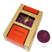 vela tealight frutos rojos – conjunto 6